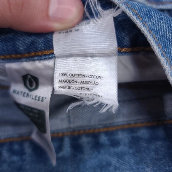 Levis Jeans Womens 32 Premium 501 Original Fit Cropped High Rise Stretch - Picture 8 of 9